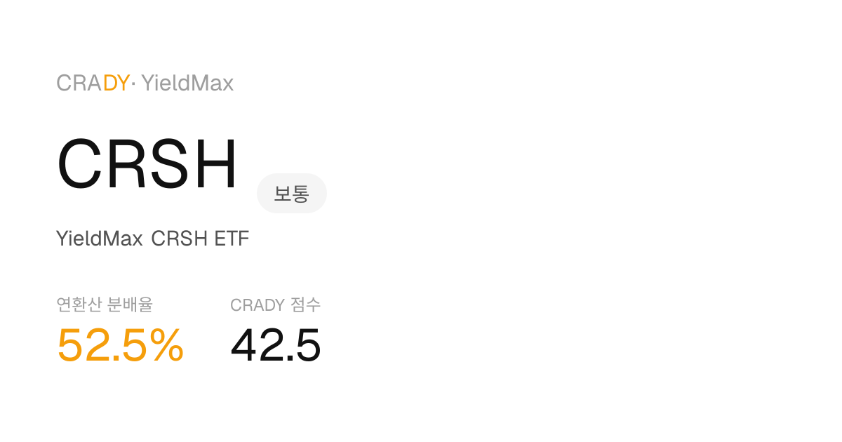 CRSH Next Dividend Prediction
