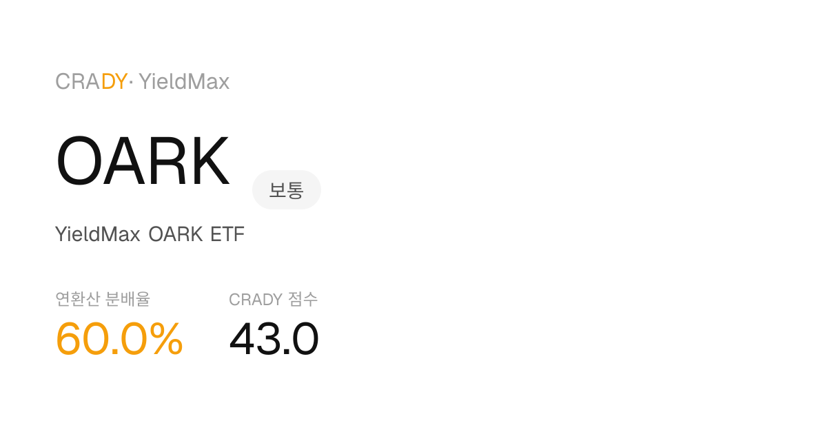 OARK Next Dividend Prediction